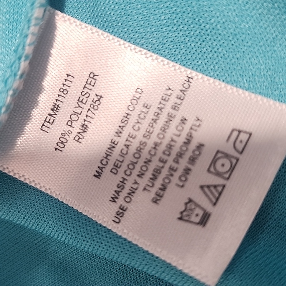 Casual Living blue V neck dress. Size M - Picture 9 of 12